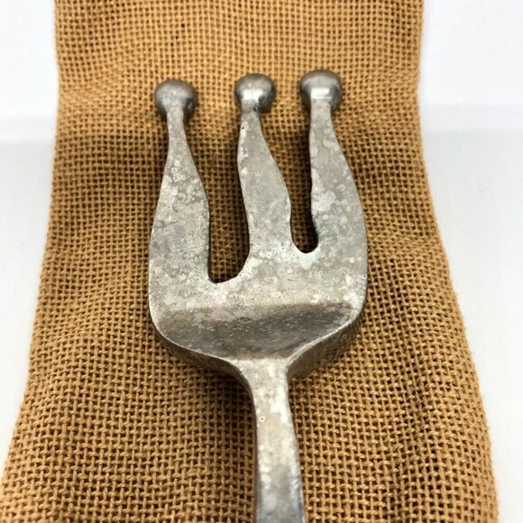 Aluminum Fork And Spoon Set For Salad Mixing 12 1 /2" Long - Picture 3 of 6